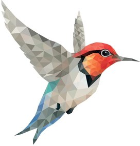 Origami adesivi di Colibrì Hummingbird - Ambiance