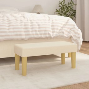 Panca Crema 70x30x30 Cm İn Tessuto /