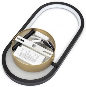 Aigostar - Applique a LED LED/13,5W/230V 2700K nero/oro