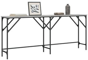 Tavolo Consolle Grigio Sonoma 180x29x75 Cm İn Legno Multistrato /