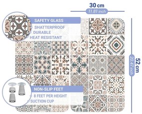 Set di 2 coperchi in vetro per fornello Universal Tile - Wenko