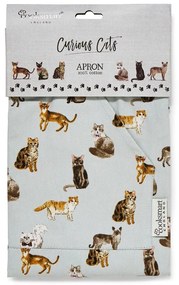 Grembiule in cotone blu Curious Cats - Cooksmart ®