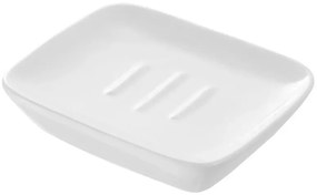 Portasapone in Ceramica Bianco Rettangolare da Appoggio Dublino