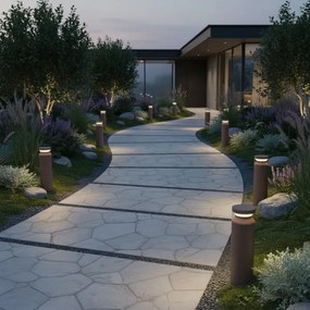 Ideal Lux - Lampada LED da esterno BOEING LED/14W/230V 40 cm IP65 marrone