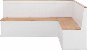 Panca angolare variabile bianca in legno di pino massiccio Silas - Støraa