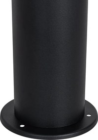 Lampada da esterno in piedi nera con paralume opale 70 cm - Odense