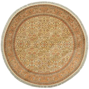 Cashmere Silk Tappeto orientale 210x210 Beige (Indian) Annodato A Mano