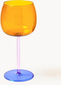 Set di 4 bicchieri da vino rosso in vetro soffiato Karisa