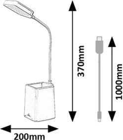 Rabalux 74245 - Lampada da tavolo LED dimmerabile ARVID LED/6W/230V 5000K rosa