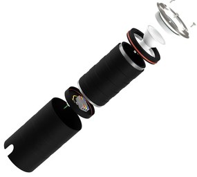 Faro Carrabile GU10 IP67 Orientabile Acciaio INOX 304 - Doppio Pressacavo