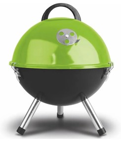 Fieldmann - Griglia da tavolo a carbone verde/nero