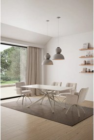 Tavolo da pranzo con piano in ceramica 90x180 cm Talia – Marckeric