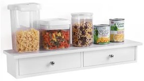 Mensola da parete con scomparti SHELFY bianca