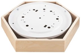 Plafoniera HEX NATURALE 2xE27/60W/230V d. Pino da 43 cm