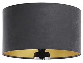 Paralume universale STANDART E27 diametro 45 cm grigio/oro