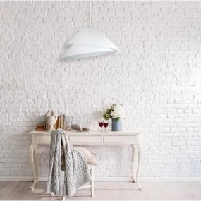 Duolla - Lampadario a sospensione con filo COCO 1xE27/40W/230V diametro 50 cm bianco