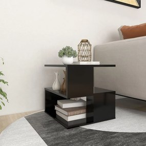 Tavolino nero 40x40x40 cm in legno multistrato