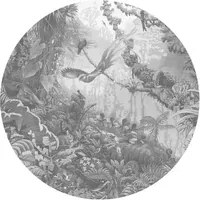 KEK Amsterdam Carta da parati panoramica Tropical Landscapes 2 Circle - M - 1.9m