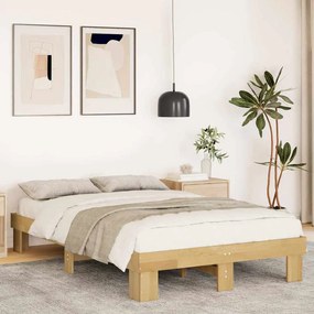 Struttura Letto Senza Materasso 120x190 Cm İn Legno Di Rovere /