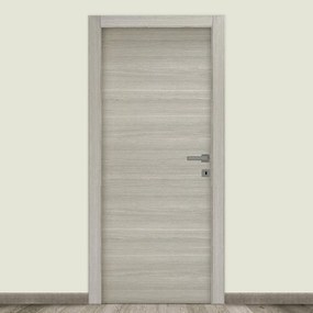 Porta battente Flint rovere grigio L 80 x H 200 cm reversibile