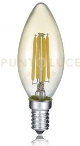Lampadina led wire oliva ambra intensita' regolabile con interrutto...