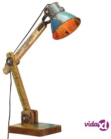 vidaXL Lampada Scrivania Industriale Rotonda Multicolore 23x18x95 E27