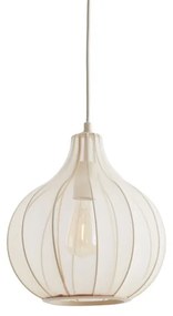 Lampada a sospensione beige con paralume in tessuto ø 29 cm Elati - Light &amp; Living