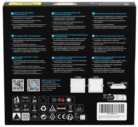 Aigostar - Plafoniera LED da incasso LED/12W/230V 3000K 17,5x17,5 cm bianca