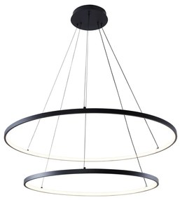 Zuma Line 2023200-BK - Lampadario LED a sospensione con filo BRENO LED/60W/230V 3000/4000/6000K