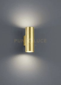 Cleo applique cilindro 2 luci bi-direzionali attacco gu10 foglia or...