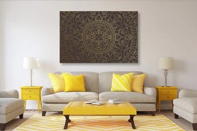 Quadro su tela – Ornamento orientale dorato