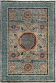 Mamluk Tappeto orientale 590 x 400 Verde (Pakistan) Annodato A Mano