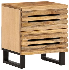 Comodino 40x34x46 Cm İn Legno Massello Di Mango /