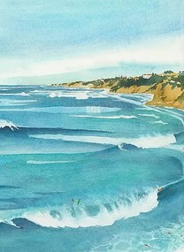 Isidore Leroy Carta da parati panoramica Surf Guethary - 7/8/9