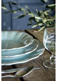 Piatto da dessert in gres blu-turchese ø 21 cm Alentejo - Costa Nova