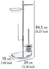 WENKO 196022500 - Centro da toilette SPACE MARVEL 34x84,5 cm argento/satinato
