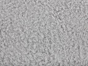 Pouf in tessuto grigio LAMB Beliani