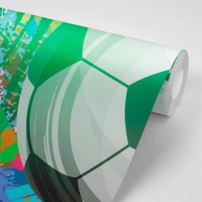 Carta da parati – Palla Vincente Blu-Verde