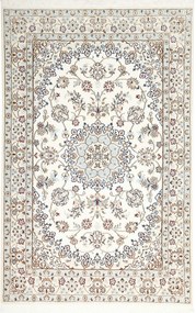 Nain Tappeto 200x130 Beige (Iran) Annodato A Mano