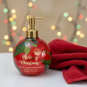 Dispenser sapone liquido natalizio ambra e argan