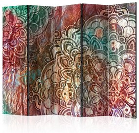 Paravento Mandala: Copper Garden II [Room Dividers]