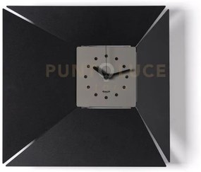 Orologio da parete minimal illusio nero/fango in ferro 42x5x40h cm