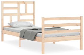 Giroletto con testiera single in legno massello