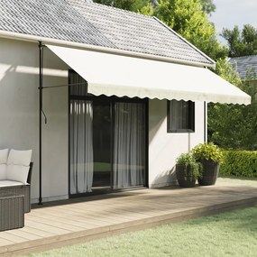Tessuto Di Ricambio Per Mantovana Da Tenda Strisce Crema 4,5m /