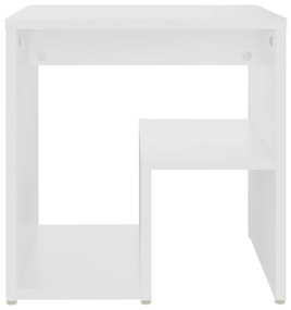 Comodino bianco 40x30x40 cm legno ingegnerizzato