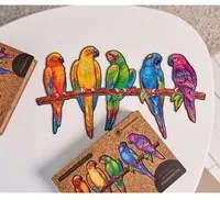 UNIDRAGON Puzzle in Legno 620 pz Playful Parrots Royal Size 72x40 cm 444697