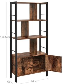 Libreria NAVARO marrone/nera