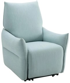 Poltrona relax elettrica in Tessuto Azzurro - MODOC