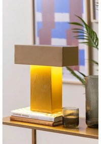 Lampada da tavolo gialla (altezza totale 35 cm) Grato Recto – Leitmotiv