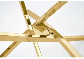 Tavolo da pranzo ESTEN trasparente/oro